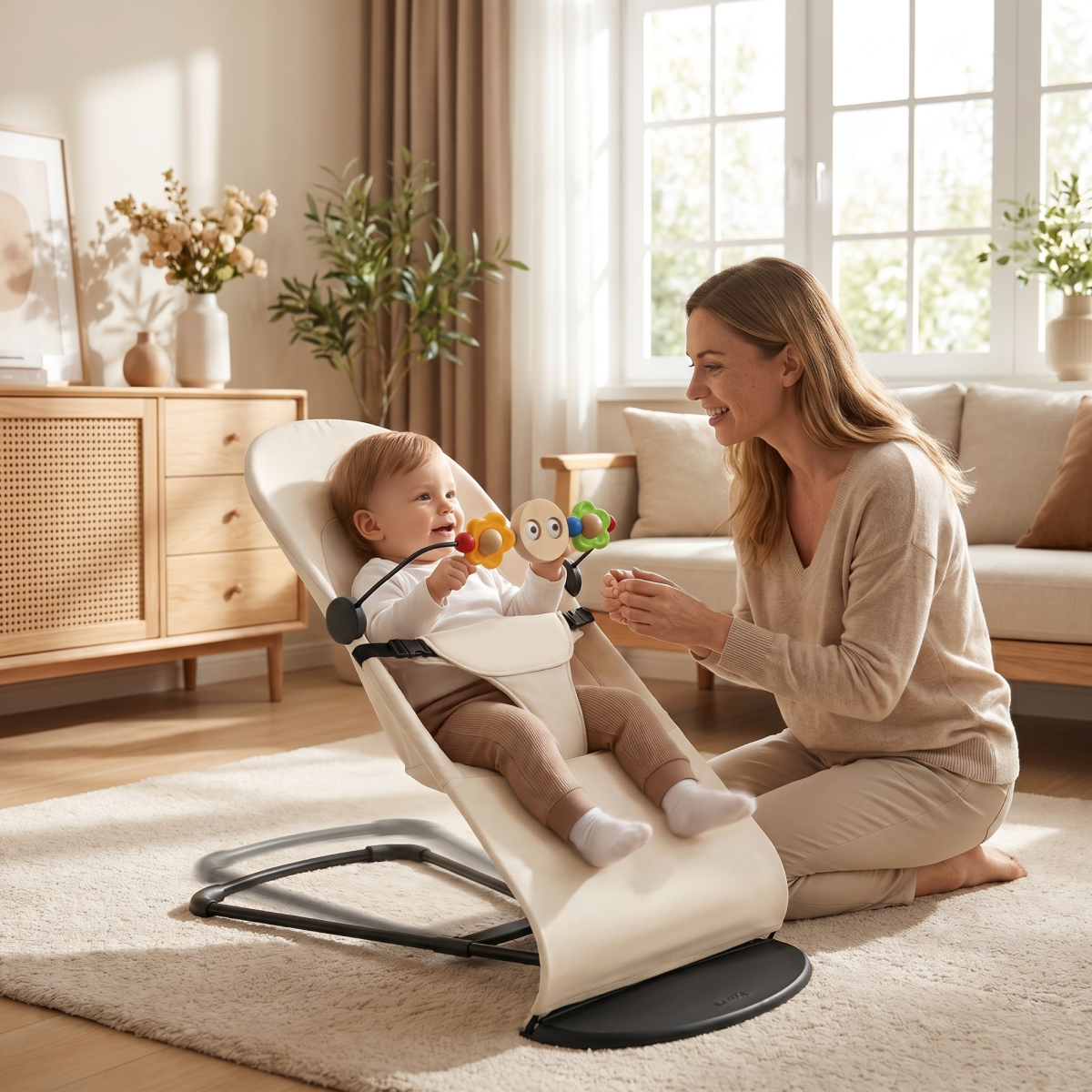 Twinky Ergonomische Schommelstoeltje - Beige