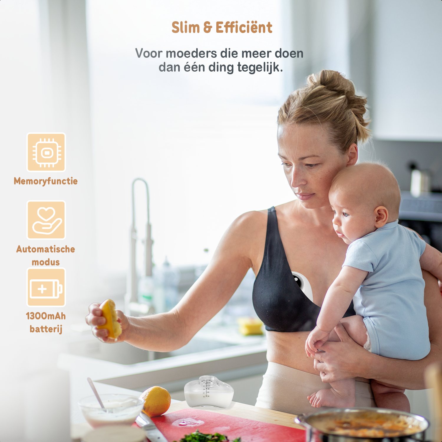 Tire-lait électrique Twinky - Blanc