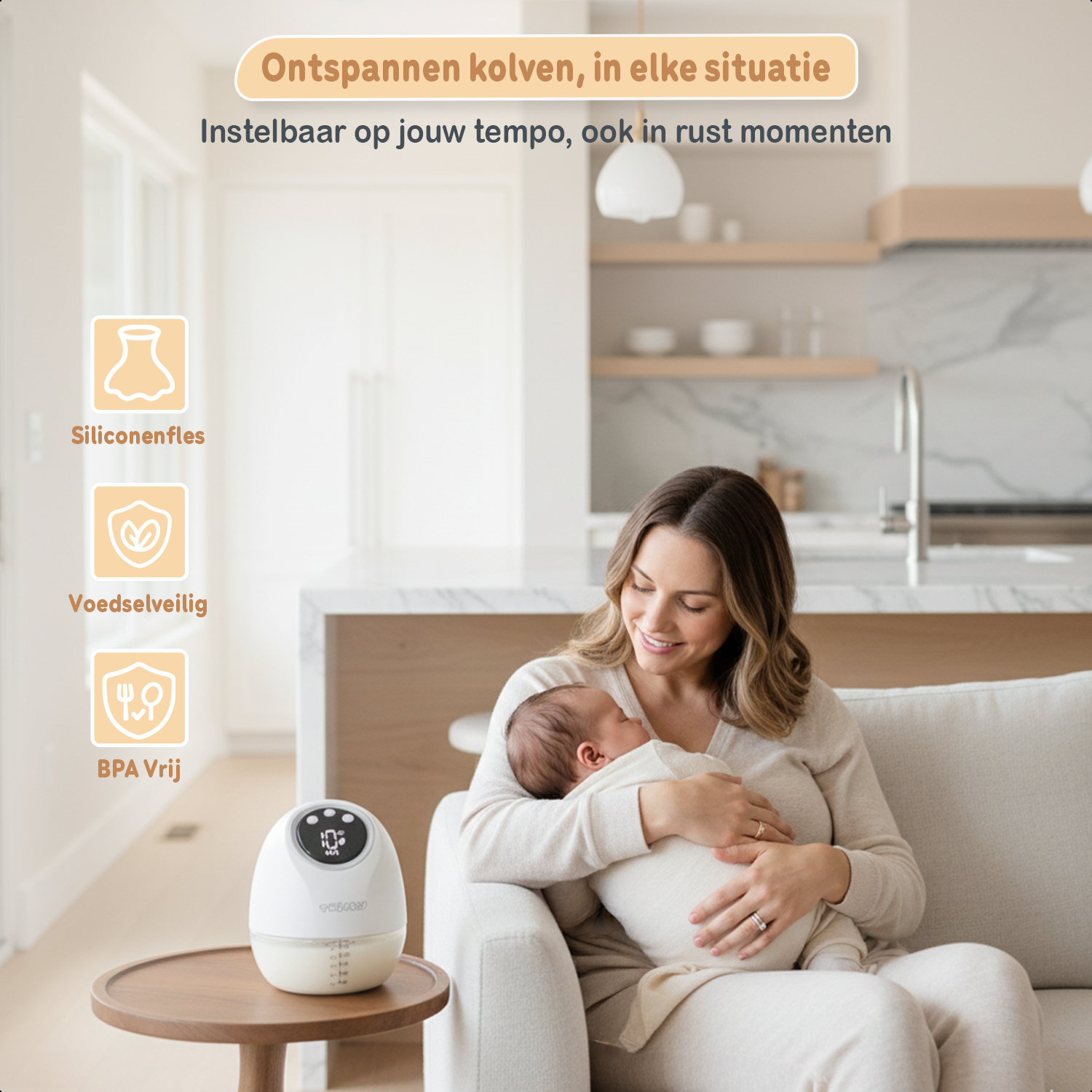 Tire-lait électrique Twinky 2x - Blanc