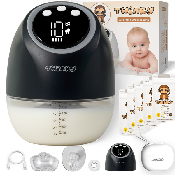 Twinky Elektrische Borstkolf – Comfortabel & Stil Afkolven - Zwart