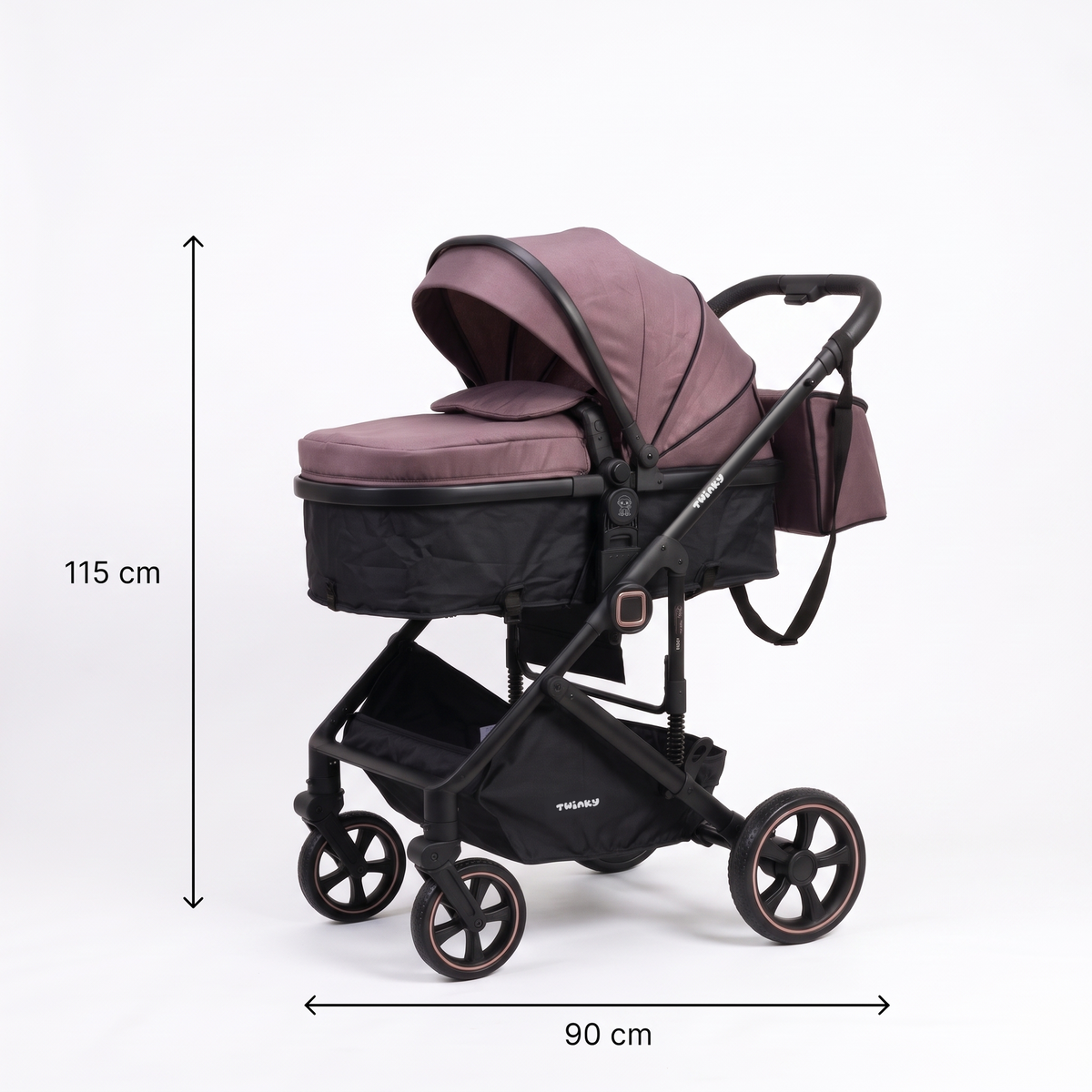 Passeggino Twinky 4 in 1 - Nero