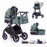Twinky 4-in-1 Kinderwagen - Platina Black