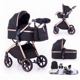Twinky 4-in-1 Kinderwagen - Rose Gold Black