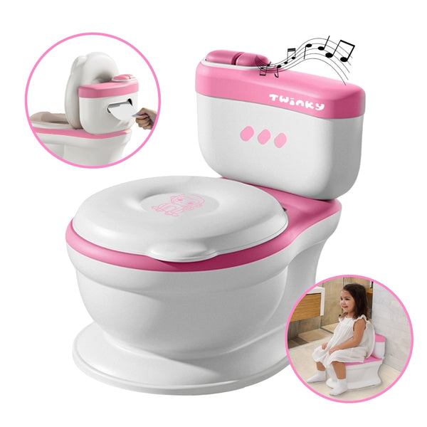 "Een plaspotje voor baby's en peuters, ook wel bekend als een toilettrainer of oefentoilet.