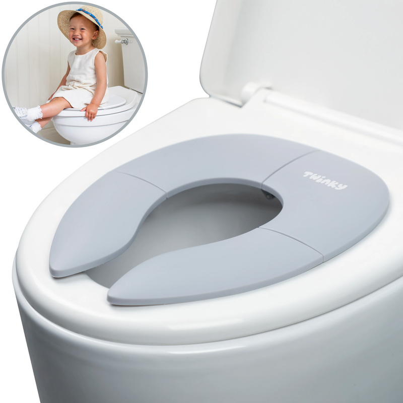 Twinky® Mini Potty – 2-in-1 Baby WC Verkleiner & Toilettrainer - Grey