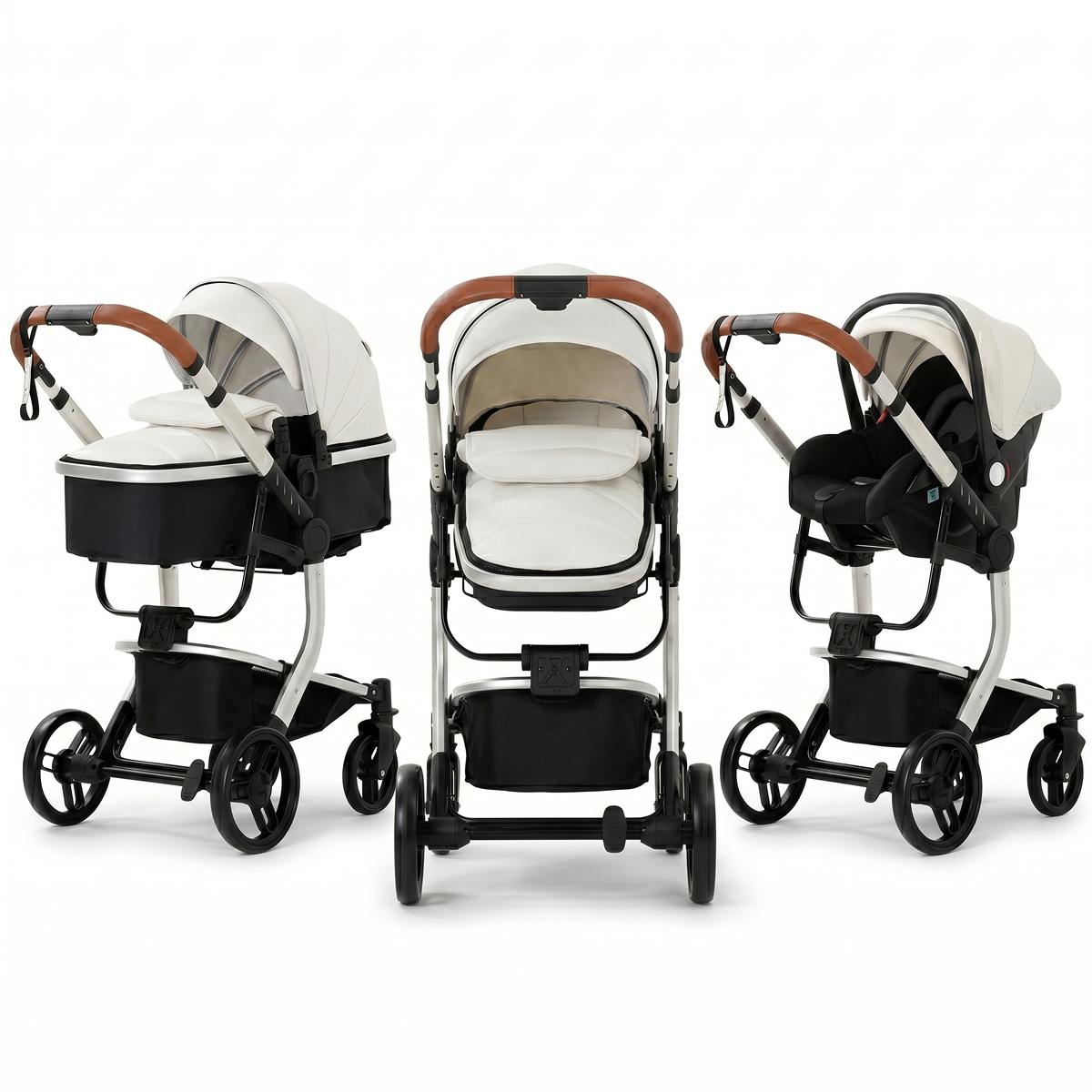 Twinky 4-in-1 Kinderwagen Luxury Set - White