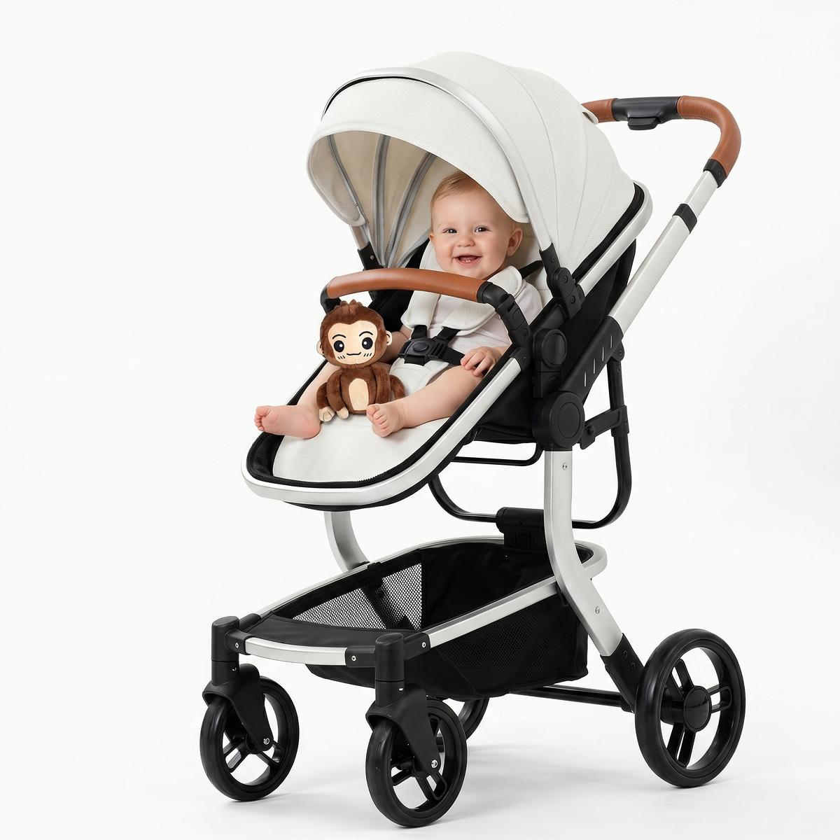 Twinky 4-in-1 Kinderwagen Luxury Set - White